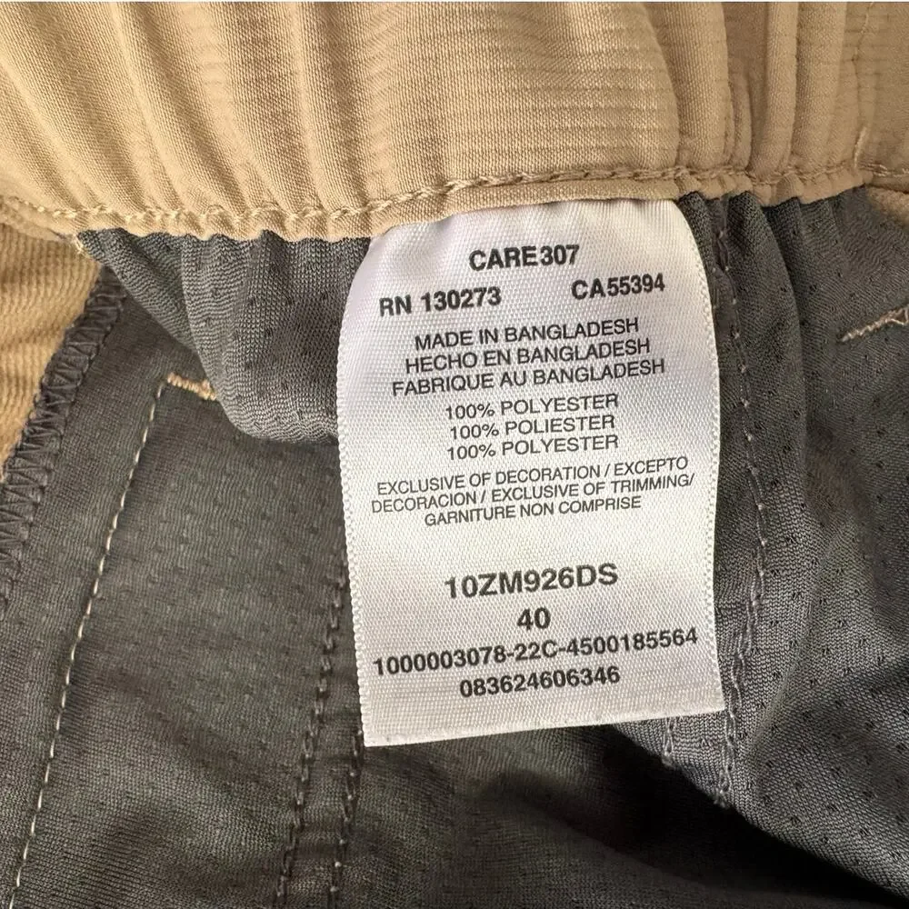 Wrangler Mens Size 40 Khaki Shorts 100% Polyester